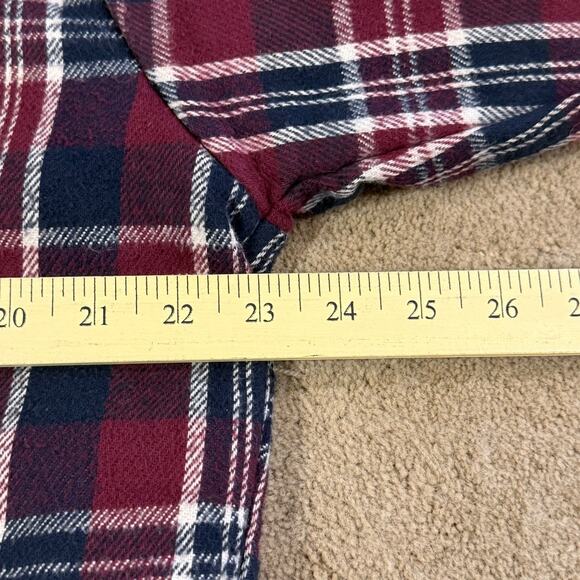 VTG Cabelas Flannel Shirt Jacket Quilted Lining Trucker Jacket LT LARGE TALL USA - Picture 7 of 8